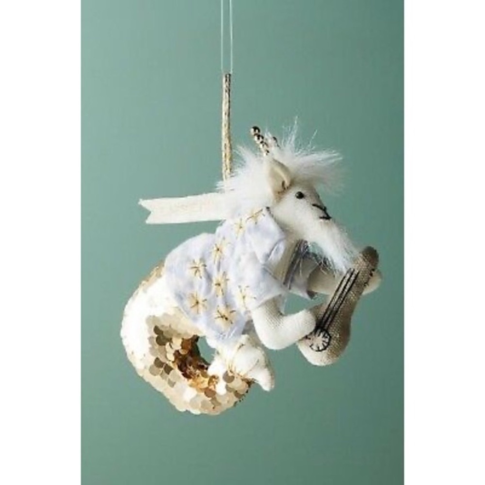 Anthropologie Zodiac Capricorn Sea Goat Christmas Ornament